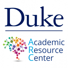 Logo for the Duke Academic Resource Center